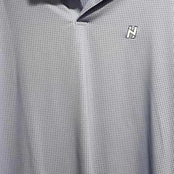 Dunhill Links Golf Polo Blue Stretch Active Activewear Performance LARGE - Picture 8 of 10